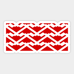 Northrop Grumman B-2 Spirit - Red & White Pattern Design Sticker